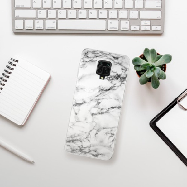 Silikonové pouzdro iSaprio - Xiaomi Redmi Note 9 Pro / Xiaomi Redmi Note 9S - White Marble 01
