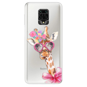 Silikonové pouzdro iSaprio - Xiaomi Redmi Note 9 Pro / Xiaomi Redmi Note 9S - Lady Giraffe