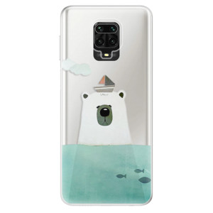 Silikonové pouzdro iSaprio - Xiaomi Redmi Note 9 Pro / Xiaomi Redmi Note 9S - Bear With Boat