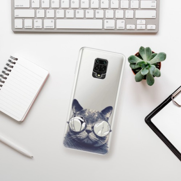 Silikonové pouzdro iSaprio - Xiaomi Redmi Note 9 Pro / Xiaomi Redmi Note 9S - Crazy Cat 01