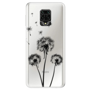 Silikonové pouzdro iSaprio - Xiaomi Redmi Note 9 Pro / Xiaomi Redmi Note 9S - Three Dandelions black