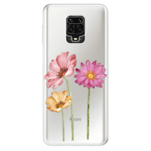 Silikonové pouzdro iSaprio - Xiaomi Redmi Note 9 Pro / Xiaomi Redmi Note 9S - Three Flowers