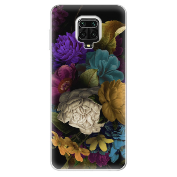 Odolné silikonové pouzdro iSaprio - Dark Flowers - Xiaomi Redmi Note 9 Pro / Note 9S