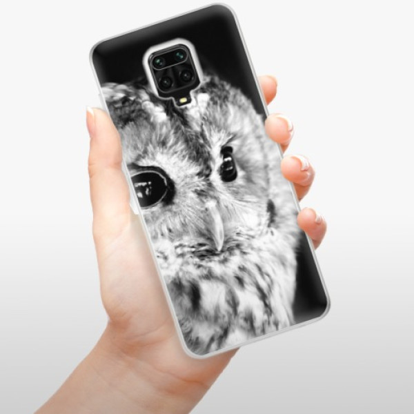 Silikonové pouzdro iSaprio - Xiaomi Redmi Note 9 Pro / Xiaomi Redmi Note 9S - BW Owl
