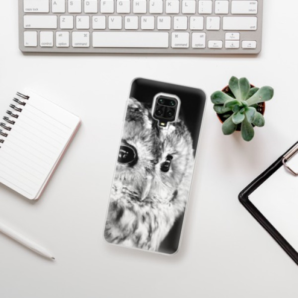 Silikonové pouzdro iSaprio - Xiaomi Redmi Note 9 Pro / Xiaomi Redmi Note 9S - BW Owl