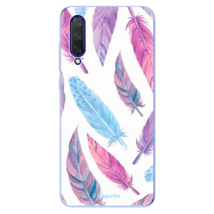Silikonové pouzdro iSaprio - Feather Pattern 10 na mobil Xiaomi Mi 9 Lite