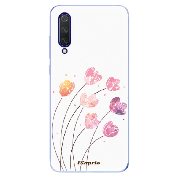 Silikonové pouzdro iSaprio - Flowers 14 na mobil Xiaomi Mi 9 Lite (Silikonové odolné pouzdro, kryt, obal iSaprio s motivem Flowers 14 na mobil Xiaomi Mi 9 Lite)