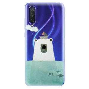 Silikonové pouzdro iSaprio - Bear With Boat na mobil Xiaomi Mi 9 Lite