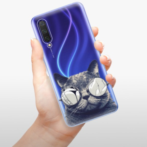 Silikonové pouzdro iSaprio - Xiaomi Mi 9 Lite - Crazy Cat 01