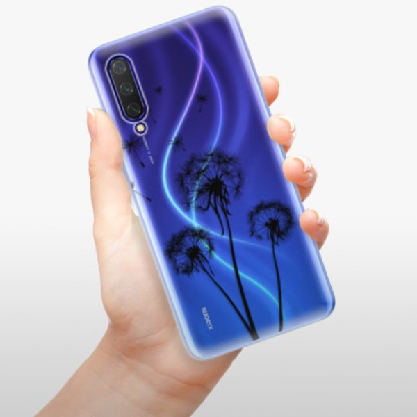 Silikonové pouzdro iSaprio - Xiaomi Mi 9 Lite - Three Dandelions black