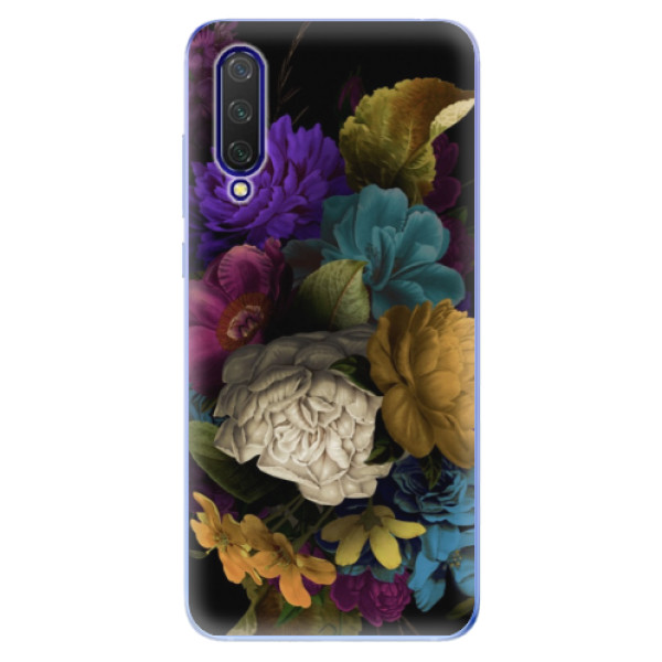 Odolné silikonové pouzdro iSaprio - Dark Flowers - Xiaomi Mi 9 Lite