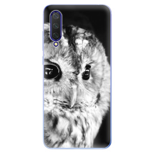 Silikonové pouzdro iSaprio - BW Owl na mobil Xiaomi Mi 9 Lite