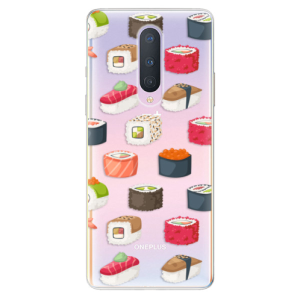 Odolné silikonové pouzdro iSaprio - Sushi Pattern - OnePlus 8