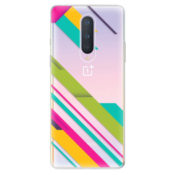 Odolné silikonové pouzdro iSaprio - Color Stripes 03 - OnePlus 8