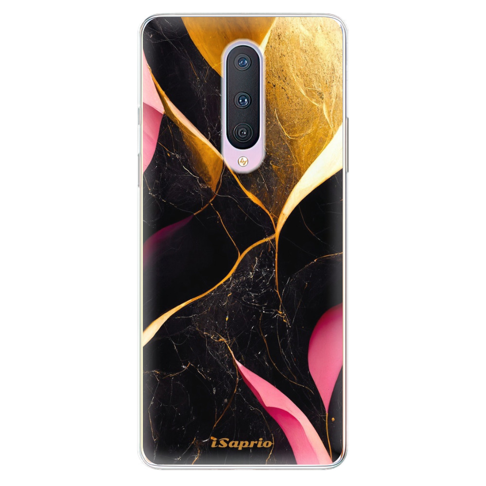 Odolné silikonové pouzdro iSaprio - Gold Pink Marble - OnePlus 8