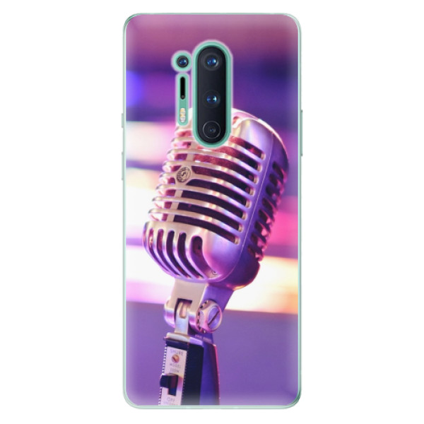 Odolné silikonové pouzdro iSaprio - Vintage Microphone - OnePlus 8 Pro