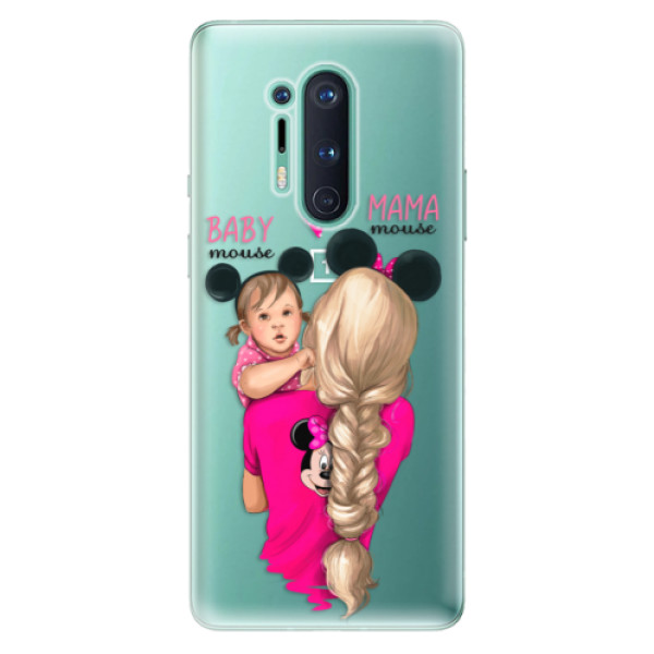 Odolné silikonové pouzdro iSaprio - Mama Mouse Blond and Girl - OnePlus 8 Pro
