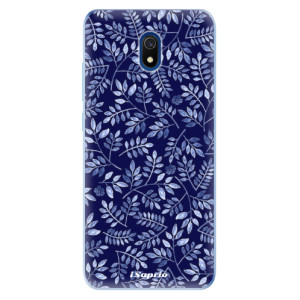 Odolné silikonové pouzdro iSaprio - Blue Leaves 05 na mobil Xiaomi Redmi 8A