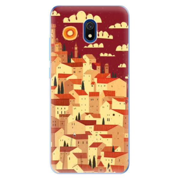 Odolné silikonové pouzdro iSaprio - Mountain City - Xiaomi Redmi 8A