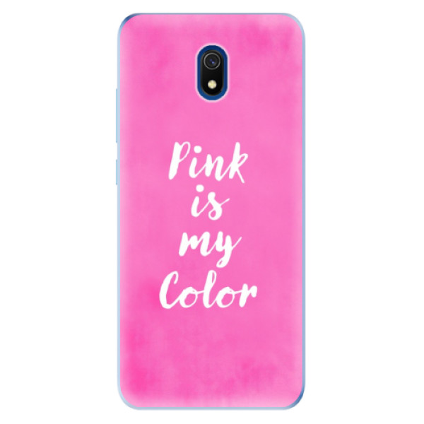 Odolné silikonové pouzdro iSaprio - Pink is my color na mobil Xiaomi Redmi 8A (Odolný silikonový kryt, obal, pouzdro iSaprio s motivem Pink is my color na mobilní telefon Xiaomi Redmi 8A)