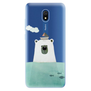 Odolné silikonové pouzdro iSaprio - Bear With Boat na mobil Xiaomi Redmi 8A
