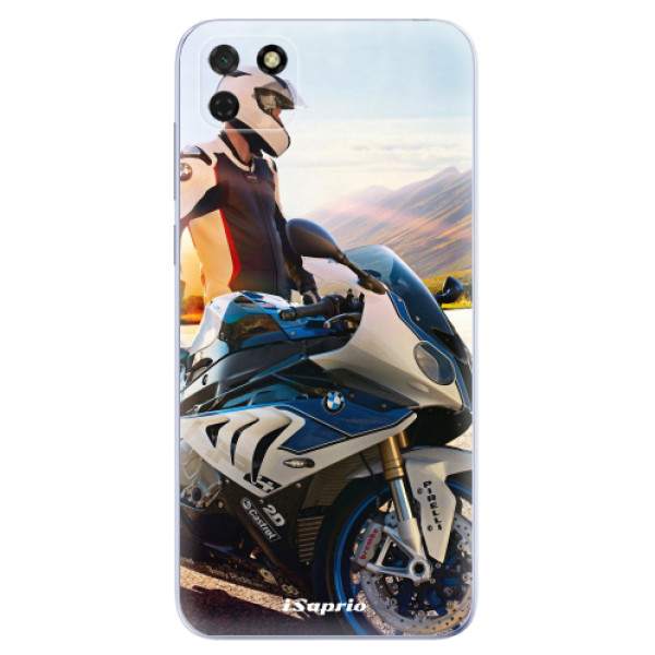 Odolné silikonové pouzdro iSaprio - Motorcycle 10 - Huawei Y5p