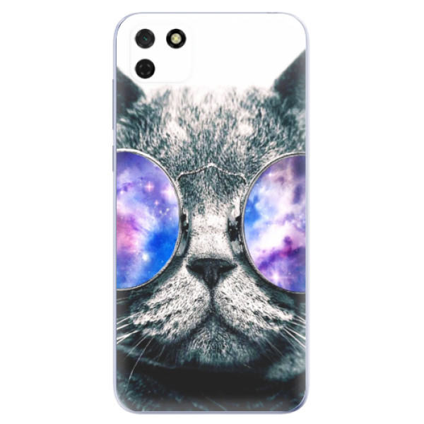 Odolné silikonové pouzdro iSaprio - Galaxy Cat - Huawei Y5p