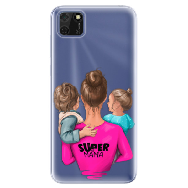 Odolné silikonové pouzdro iSaprio - Super Mama - Boy and Girl - Huawei Y5p