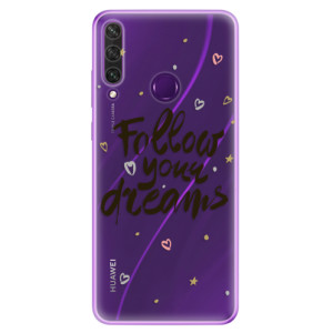 Odolné silikonové pouzdro iSaprio - Follow Your Dreams - black na mobil Huawei Y6p