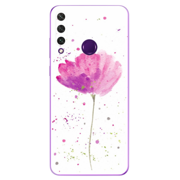 Odolné silikonové pouzdro iSaprio - Poppies na mobil Huawei Y6p (Odolný silikonový kryt, obal, pouzdro iSaprio s motivem Poppies na mobilní telefon Huawei Y6p)