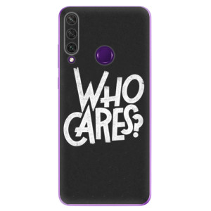 Odolné silikonové pouzdro iSaprio - Who Cares na mobil Huawei Y6p