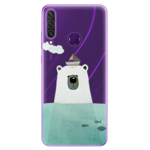Odolné silikonové pouzdro iSaprio - Bear With Boat na mobil Huawei Y6p