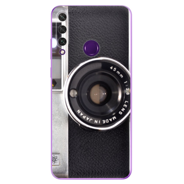 Odolné silikonové pouzdro iSaprio - Vintage Camera 01 na mobil Huawei Y6p (Odolný silikonový kryt, obal, pouzdro iSaprio s motivem Vintage Camera 01 na mobilní telefon Huawei Y6p)