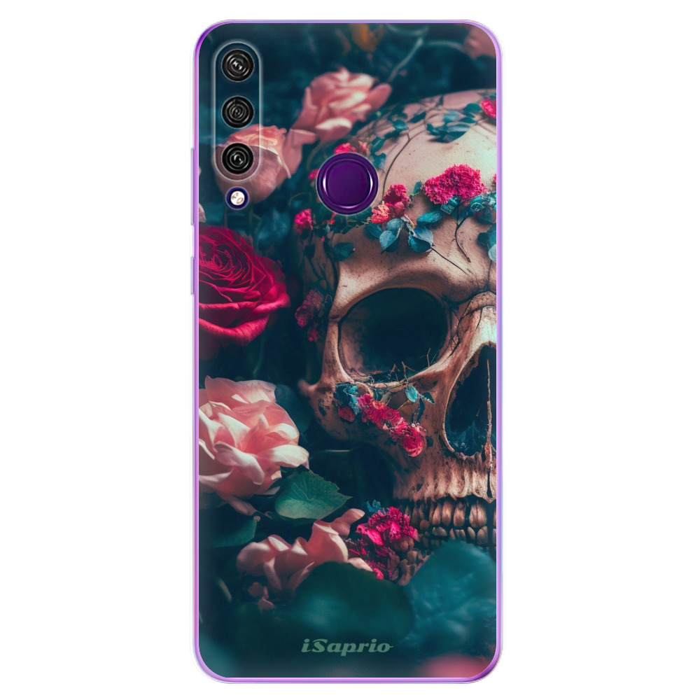 Odolné silikonové pouzdro iSaprio - Skull in Roses - Huawei Y6p