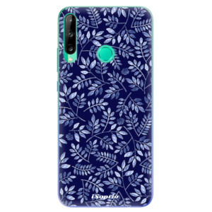 Odolné silikonové pouzdro iSaprio - Blue Leaves 05 na mobil Huawei P40 Lite E