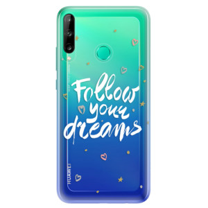 Odolné silikonové pouzdro iSaprio - Follow Your Dreams - white na mobil Huawei P40 Lite E