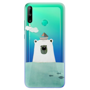 Odolné silikonové pouzdro iSaprio - Bear With Boat na mobil Huawei P40 Lite E