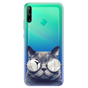 Odolné silikonové pouzdro iSaprio - Crazy Cat 01 na mobil Huawei P40 Lite E