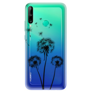 Odolné silikonové pouzdro iSaprio - Three Dandelions - black na mobil Huawei P40 Lite E
