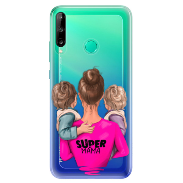 Odolné silikonové pouzdro iSaprio - Super Mama - Two Boys - Huawei P40 Lite E