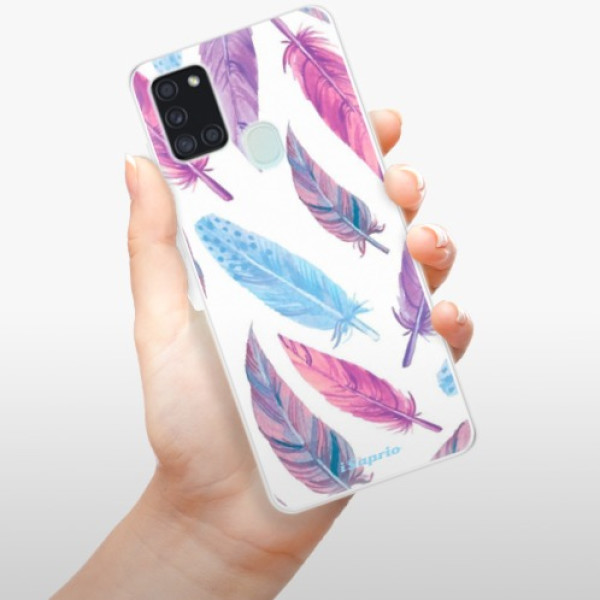 Silikonové pouzdro iSaprio - Samsung Galaxy A21s - Feather Pattern 10