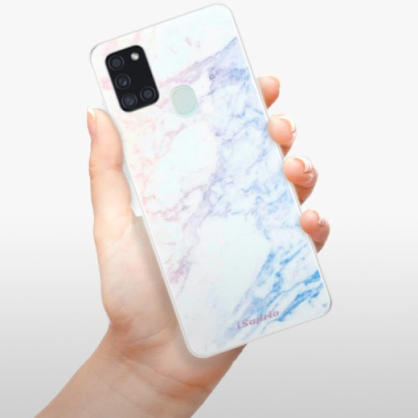 Silikonové pouzdro iSaprio - Samsung Galaxy A21s - Raibow Marble 10