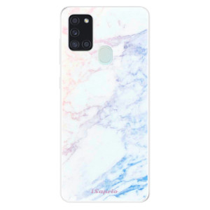 Silikonové pouzdro iSaprio - Samsung Galaxy A21s - Raibow Marble 10