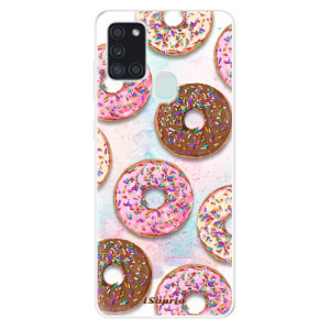 Silikonové pouzdro iSaprio - Samsung Galaxy A21s - Donuts 11