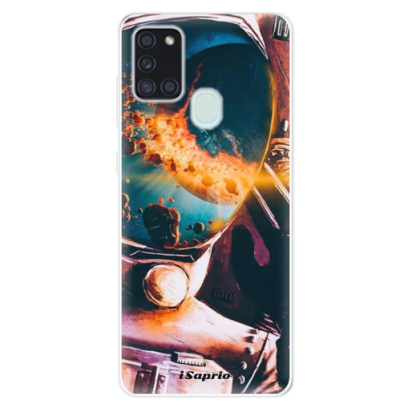 Odolné silikonové pouzdro iSaprio - Astronaut 01 - Samsung Galaxy A21s