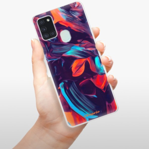 Silikonové pouzdro iSaprio - Samsung Galaxy A21s - Color Marble 19
