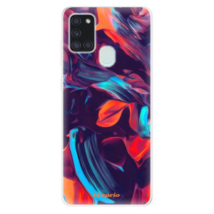 Silikonové pouzdro iSaprio - Samsung Galaxy A21s - Color Marble 19