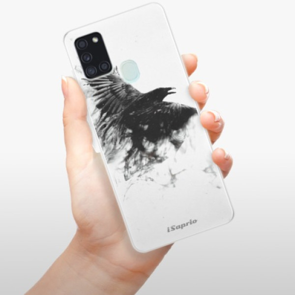 Silikonové pouzdro iSaprio - Samsung Galaxy A21s - Dark Bird 01