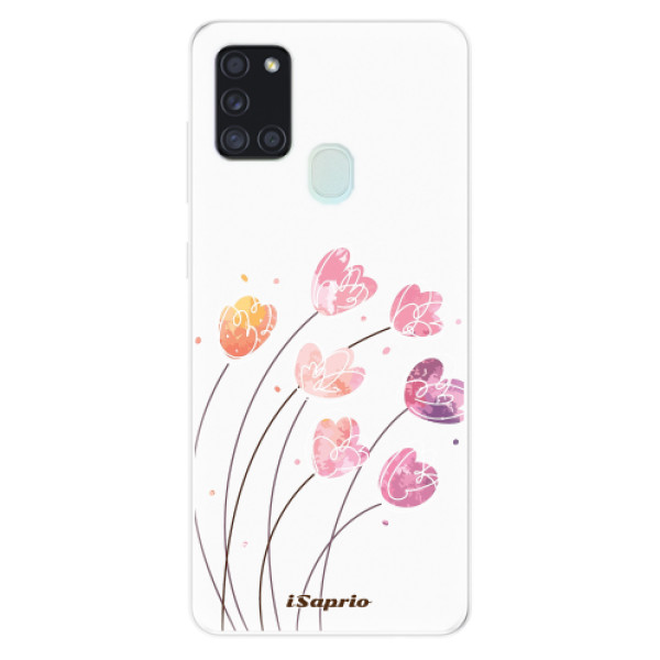 Odolné silikonové pouzdro iSaprio - Flowers 14 na mobil Samsung Galaxy A21s (Odolný silikonový kryt, obal, pouzdro iSaprio s motivem Flowers 14 na mobilní telefon Samsung Galaxy A21s)