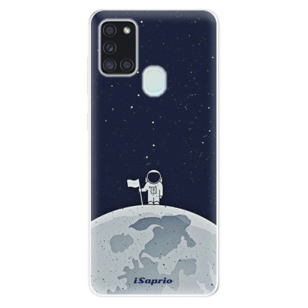 Odolné silikonové pouzdro iSaprio - On The Moon 10 - Samsung Galaxy A21s